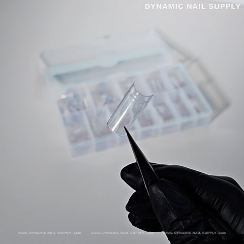 Medium Square Nail Tips (Not C-Curve) - Medium Size Long Straight Shape