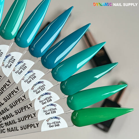 Dynamic No-HEMA Gel Polish - Color 531 to 540