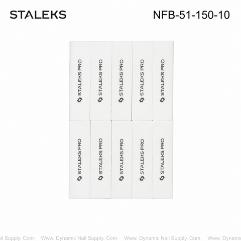 NFB-51-150-10 Staleks Grinding buff rectangular EXPERT 51 150 grit (10 pcs)