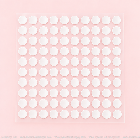 1000 pcs Round Shape Nail Art Adhesive Double Side Clear Tapes for Multi Purposes