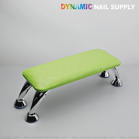 Green LV Pattern - Handrest Armrest for Pedicure and Manicure service (Reposabrazos Para Manicura salon)