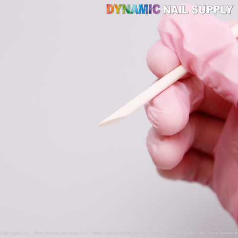 DYNAMIC Premium Wooden Orange Stick Pack - Disposable Wood Cuticle Pusher