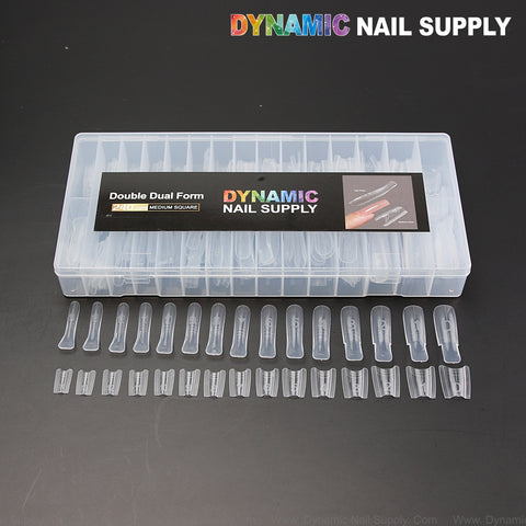 Medium Square Double Dual Nail Form - 240pcs