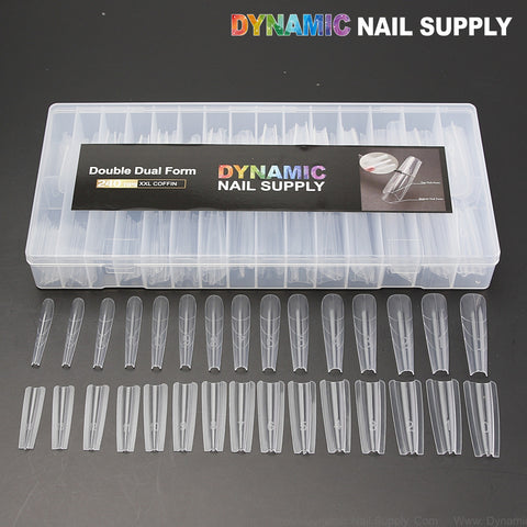 XXL Coffin Double Dual Nail Form - 240pcs