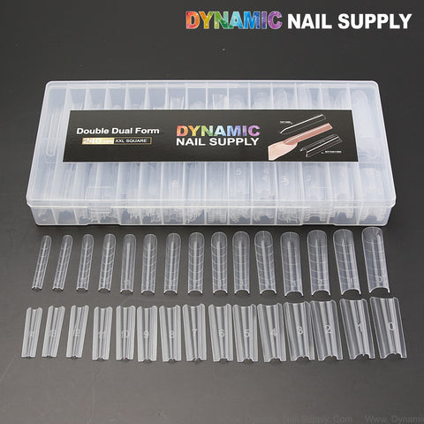 XXL Square Double Dual Nail Form - 240pcs