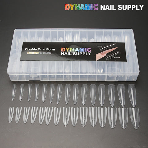 XXL Stiletto Double Dual Nail Form - 240pcs