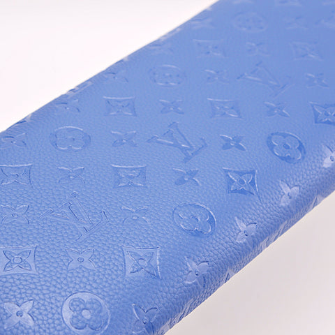 Blue LV Engraved Leather Handrest Armrest for Pedicure and Manicure service (Reposabrazos Para Manicura salon)