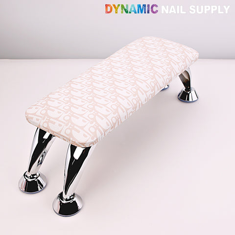 Pink and White Di0r Pattern - Handrest Armrest for Pedicure and Manicure service (Reposabrazos Para Manicura salon)