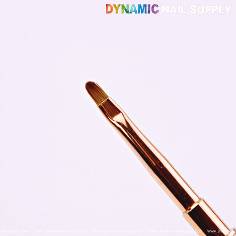 DYNAMIC Nail Art Dual Head Multi-use Metallic Color Brush - Liner, Builder, Ombre, 3D, Detail Brush