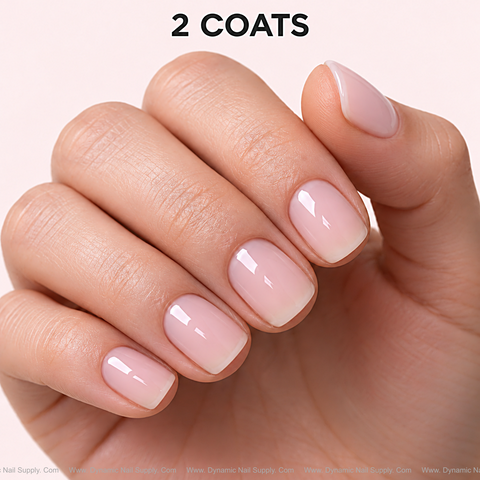 Dynamic No-HEMA 'Soft Pink' Sheer Gel Polish - Transparent Jelly Light Pink Natural Cover for All Skin Tone