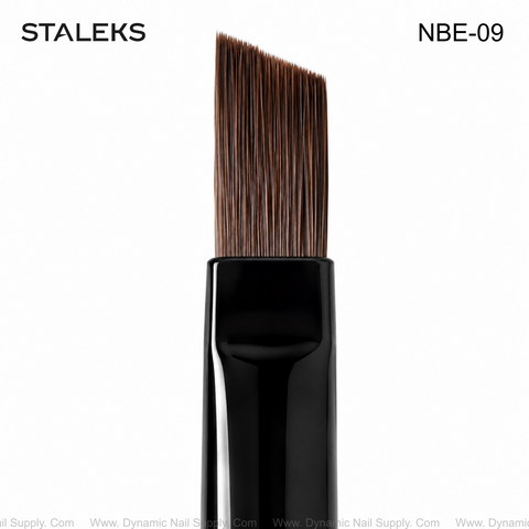 NBE-09 Staleks Angled brush for gel EXPERT width 6 mm / length 9 mm