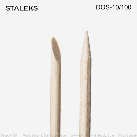 DOS-10/100 Staleks Orange stick EXPERT wooden 150 mm - LONG (100 pcs)