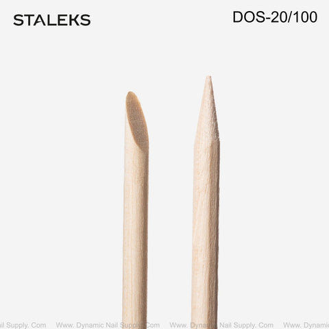 DOS-20/100 Staleks Orange stick EXPERT wooden 75 mm (100 pcs)