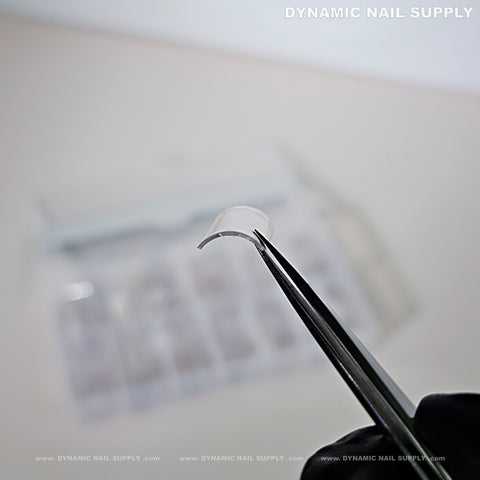 Medium Square Nail Tips (Not C-Curve) - Medium Size Long Straight Shape