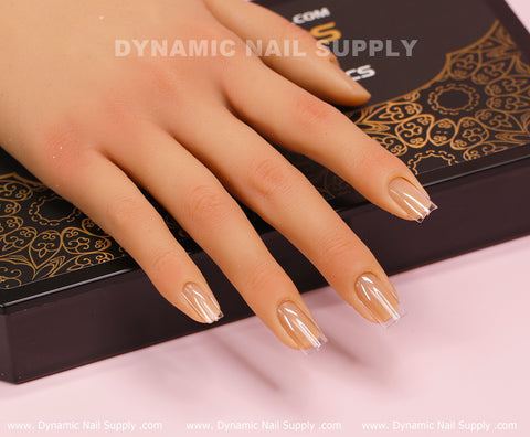 [Square S] Full Cover Tips - Soft Gel X tips - 600 pcs - Short Length- 11 sizes