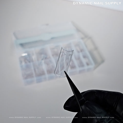 Medium Square Nail Tips (Not C-Curve) - Medium Size Long Straight Shape