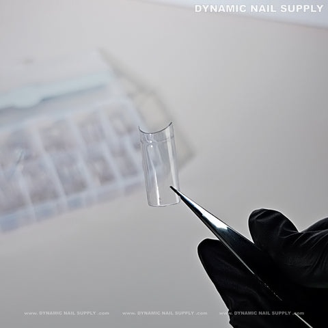 Medium Square Nail Tips (Not C-Curve) - Medium Size Long Straight Shape