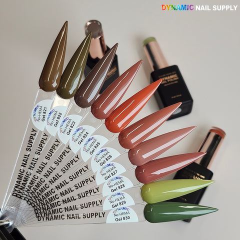 Dynamic No-HEMA Gel Polish - Color 821 to 830