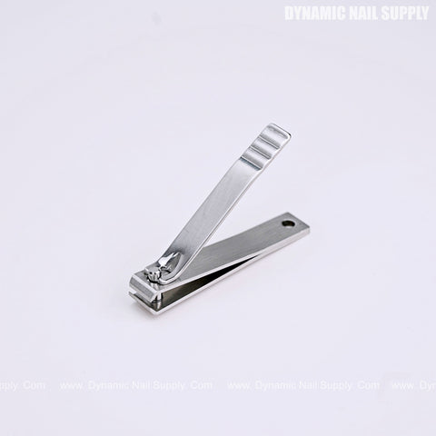 Nail Clippers Straight Blade Large Stainless Steel Trimmers - Thick Wide Jaw Toe Nail Clippings for Seniors, Men & Women - Silver