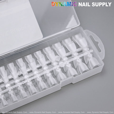 Short Round - Prebuff Soft Gel Tips Half Cover - 240pcs