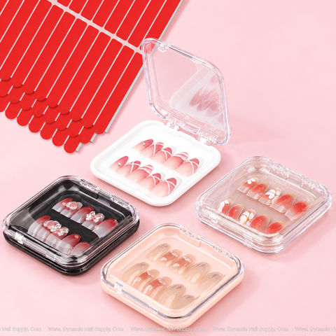 150 pcs Rectangular Nail Art Adhesive Double Side Clear Tapes for Multi Purposes