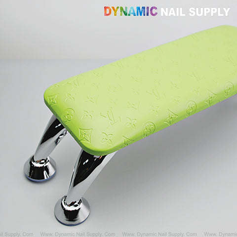Green LV Pattern - Handrest Armrest for Pedicure and Manicure service (Reposabrazos Para Manicura salon)