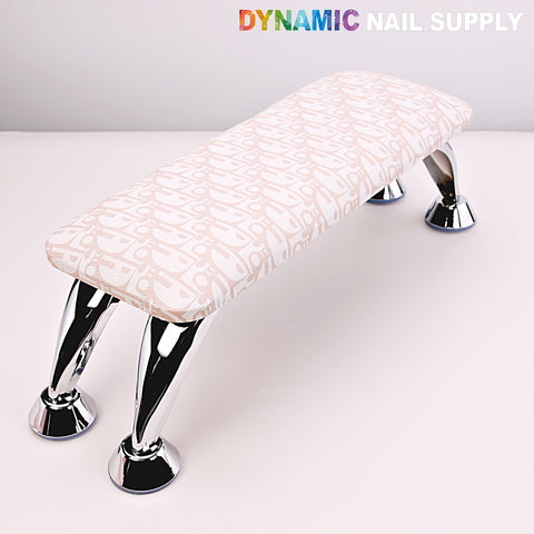 Pink and White Di0r Pattern - Handrest Armrest for Pedicure and Manicure service (Reposabrazos Para Manicura salon)
