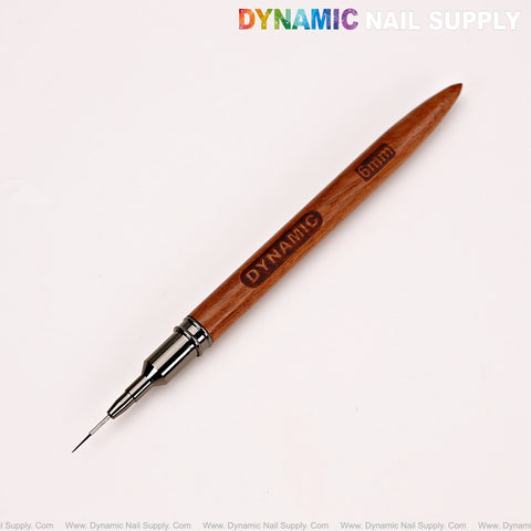 DYNAMIC Nail Art Liner Wooden Nail Brush - Different Size Super Thin High Quality Line Bristles for Design and French Tips