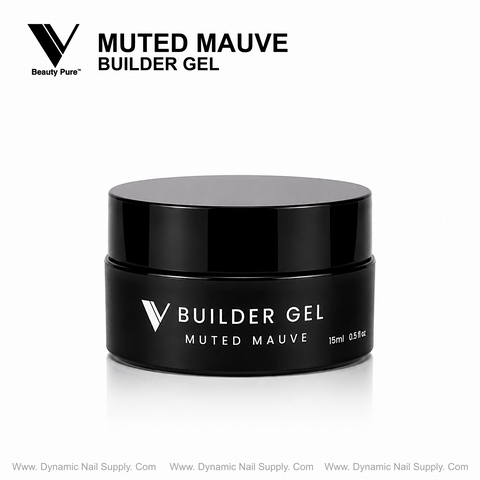Muted Mauve - V Beauty Pure Builder Gel for salon-quality nails. Official Dynamic Nail Supply distributor.