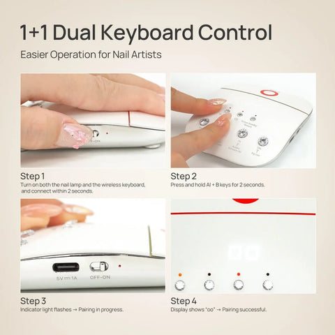 ONAIL Wireless Control Keypad for AI Nail Lamp