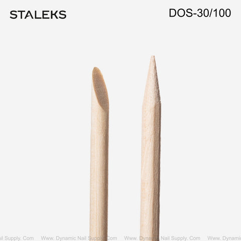DOS-30/100 Staleks Orange stick EXPERT wooden 110 mm - MEDIUM (100 pcs)