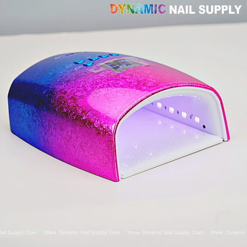 The [Rainbow] Cordless LED/UV Lamp is a pink-blue gradient gel nail dryer, 48W, rechargeable, and high-power.