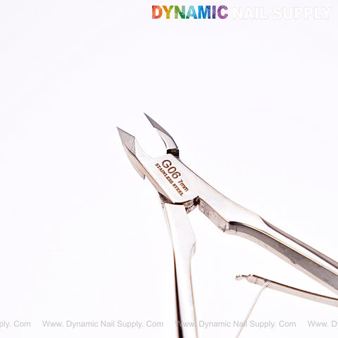 NT1221 - G06 7mm Professional Stainless Steel Cuticle Nippers with sharp blades, by DYNAMIC NAIL SUPPLY.