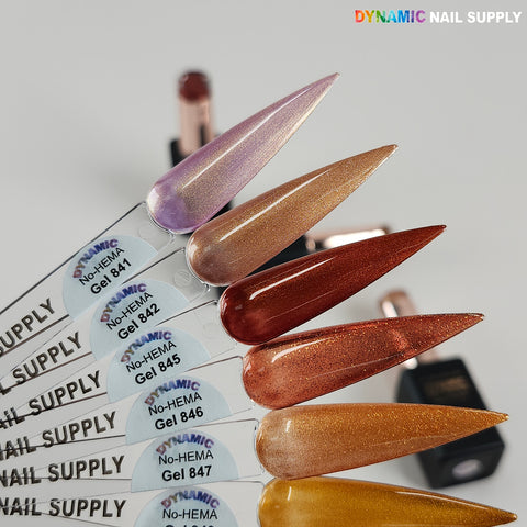 Dynamic No-HEMA Gel Polish - Color 841 to 850