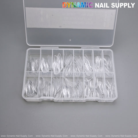 Medium Stiletto 3D Diamond Tips - 150pcs 15 sizes
