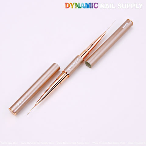 DYNAMIC Nail Art Dual Head Multi-use Metallic Color Brush - Liner, Builder, Ombre, 3D, Detail Brush