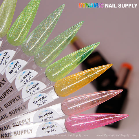 Dynamic No-HEMA Gel Polish - Color 341 to 350 - Summer Vibes Colors