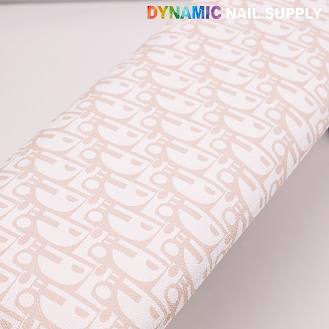 Pink and White Di0r Pattern - Handrest Armrest for Pedicure and Manicure service (Reposabrazos Para Manicura salon)