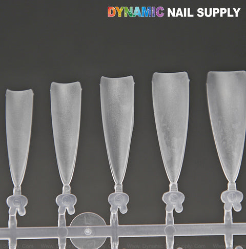 Long Skinny Stiletto - Prebuff Matte Soft Gel Tips Half Cover - 240pcs
