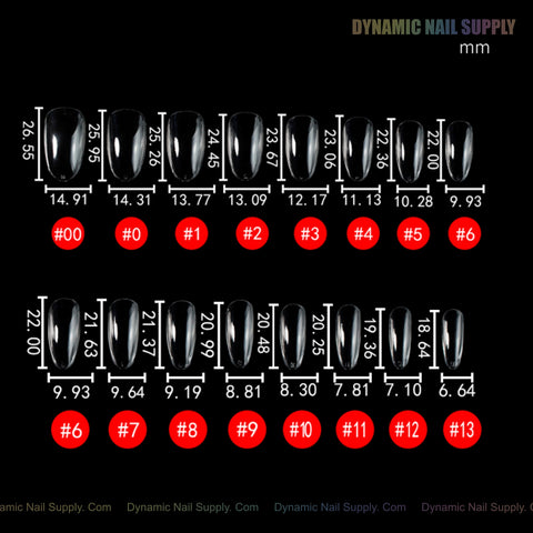 Natural Round (Medium) Full Cover Soft-Gel Nail Tips (Black Box)