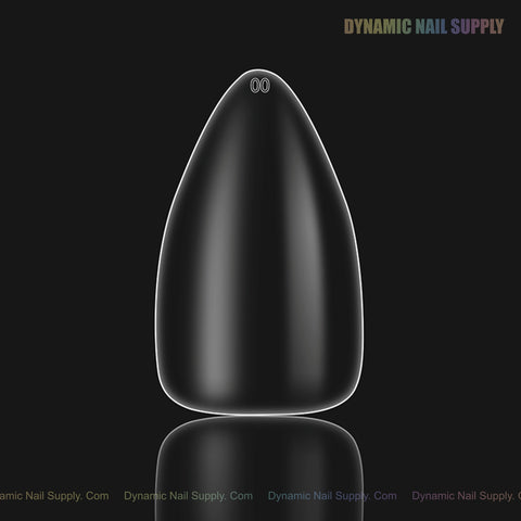 Sculpted Stiletto (Medium) Full Cover Soft-Gel Nail Tips (Black Box)