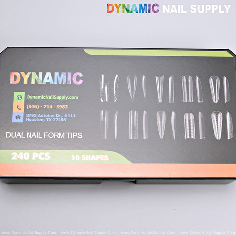 Dual Nail Form All Shapes - 10 Shapes - All Sizes - 240pcs
