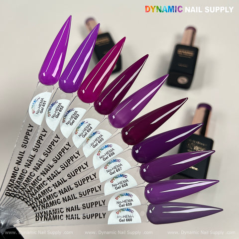 Dynamic No-HEMA Gel Polish - Color 651 to 660