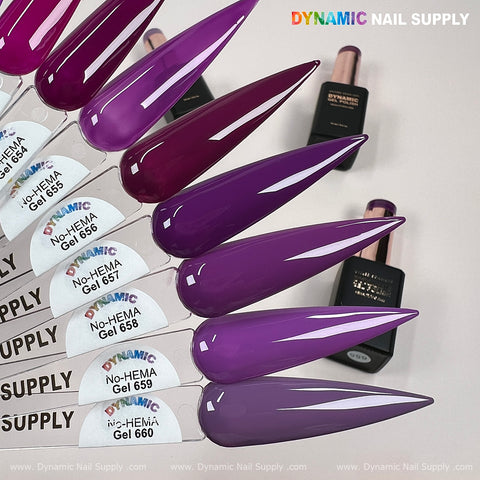 Dynamic No-HEMA Gel Polish - Color 651 to 660