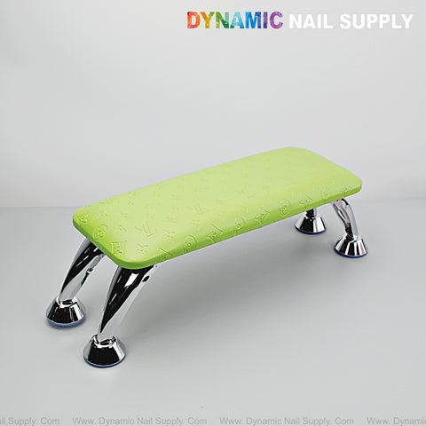 Green LV Pattern - Handrest Armrest for Pedicure and Manicure service (Reposabrazos Para Manicura salon)
