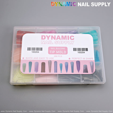 Nail Building Tip Mold - 12 Dual Form Nail Shapes - All Sizes - 288pcs