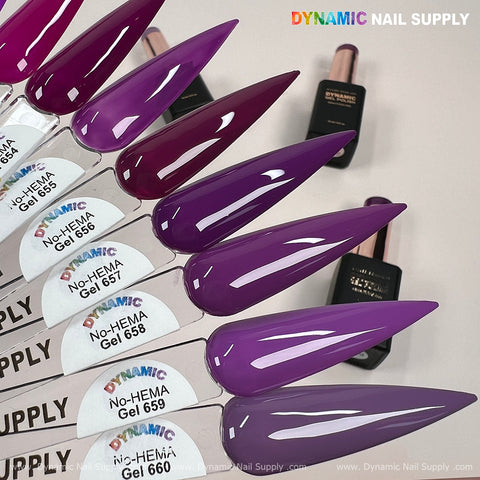 Dynamic No-HEMA Gel Polish - Color 651 to 660