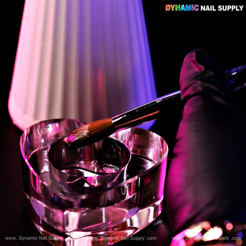 (Clear Handle) Dynamic Pure Kolinsky Hair Brush - (Crimped or Not) for Acrylic Nails Application