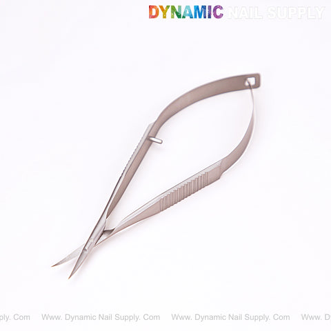 NT1243 - Professional stainless steel advanced cuticle spring scissors for precise cuticle care.