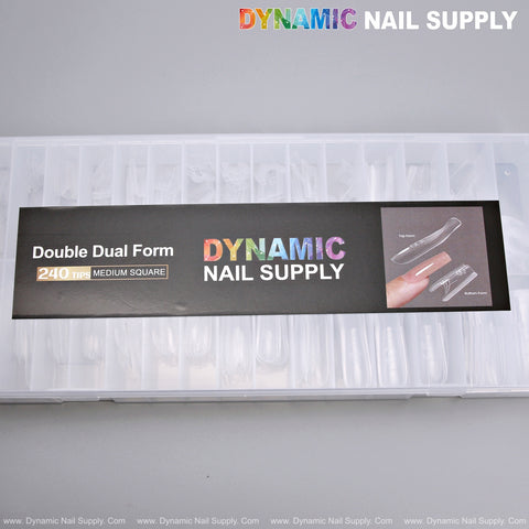 Double Dual Nail Form - Medium Square - 240pcs